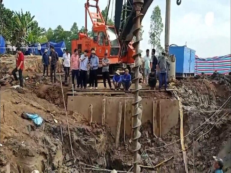 Vietnam: intentan rescatar a un niño que cayó en un pozo de 35 metros