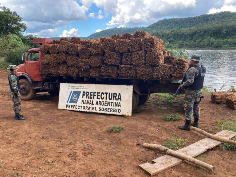 Secuestraron más de cuatro toneladas y media de tabaco en El Soberbio