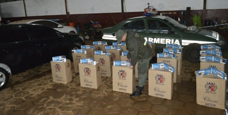 Secuestran diez mil paquetes de cigarrillos de contrabando en Bernardo de Irigoyen