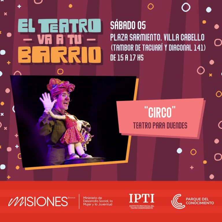 Las infancias misioneras celebrarán su mes con “El teatro va a tu barrio”