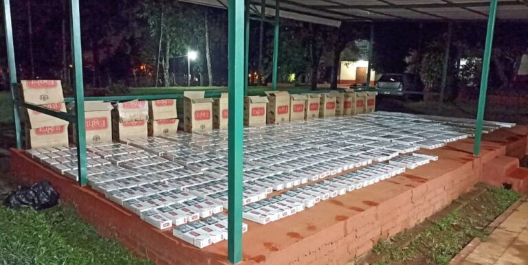 Hallaron acopio de cigarrillos con casi 15 mil paquetes en Puerto Iguazú