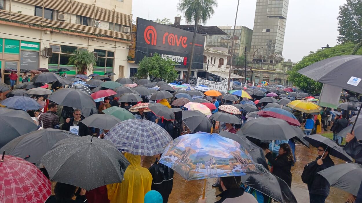 Multitudinaria marcha en defensa de la universidad pública