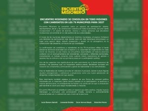 Encuentro Misionero se propone cubrir los 79 municipios con candidatos a intendente de cara a 2027