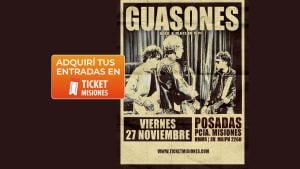 Guasones llega a Posadas el 27 de noviembre con sus clásicos en UMMA