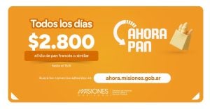 El programa Ahora Pan sube su precio de referencia a $2.800 el kilo en Misiones