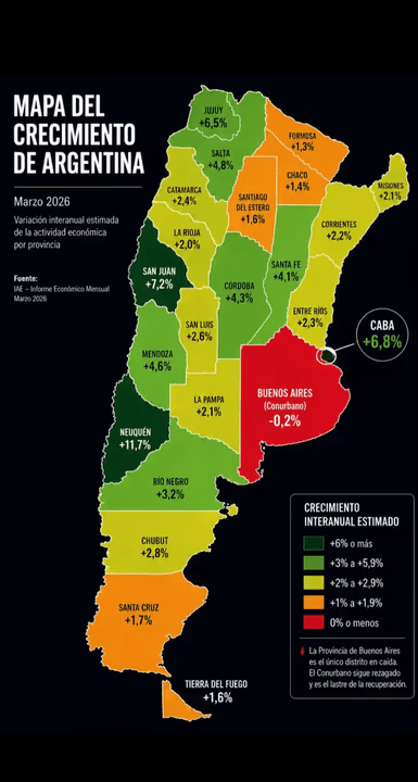 Milei difundió un mapa con errores graves: le faltan Tucumán…