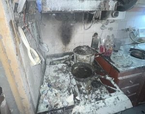 Principio de incendio en un departamento de Posadas: una sartén con aceite originó el fuego