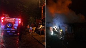 Dos incendios en Posadas y Candelaria causaron daños materiales sin dejar heridos