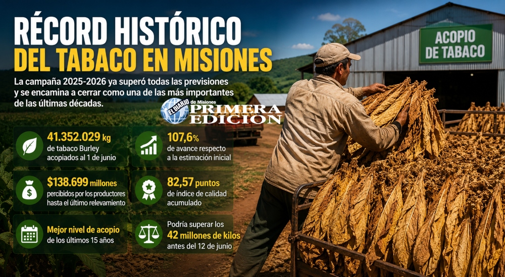 La campaña tabacalera 2025-2026 es la mejor en 15 años:…