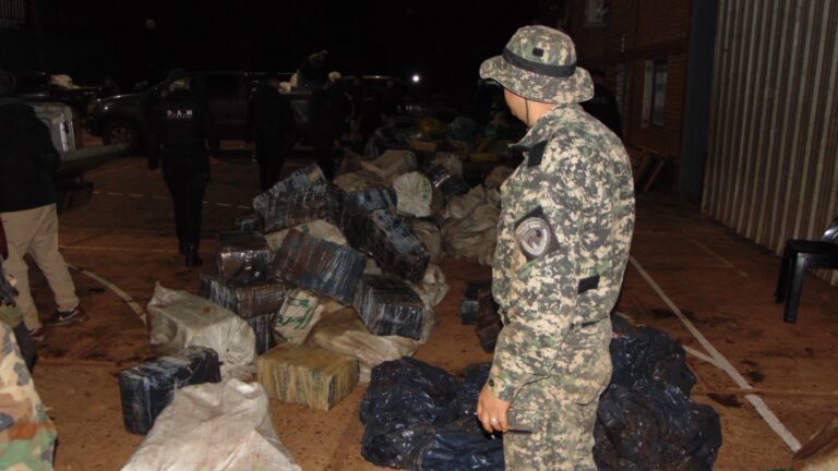 Desmantelaron un campamento narco en Caraguatay y secuestraron casi seis toneladas de marihuana