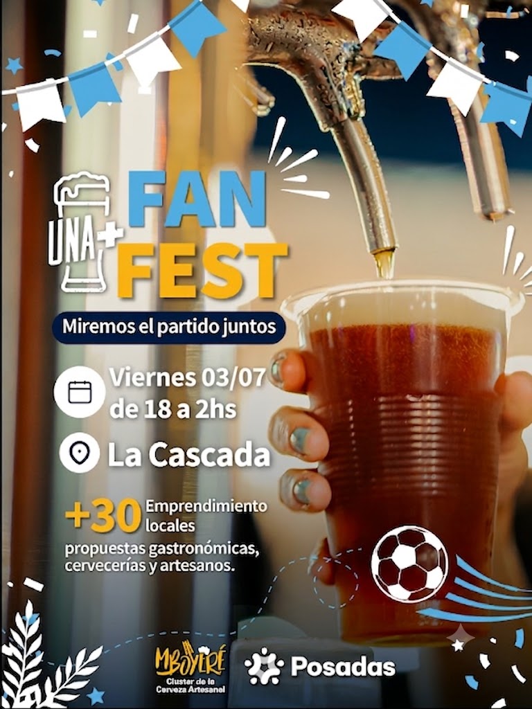 El Fan Fest en La Cascada se posterga al 3 de julio por el clima