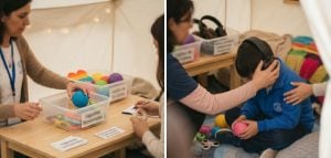Montecarlo: padres de niños con autismo pusieron en marcha una «carpa de la calma» y quieren convertirla en ordenanza