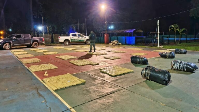 Gendarmería secuestró más de una tonelada de marihuana en Puerto Piray