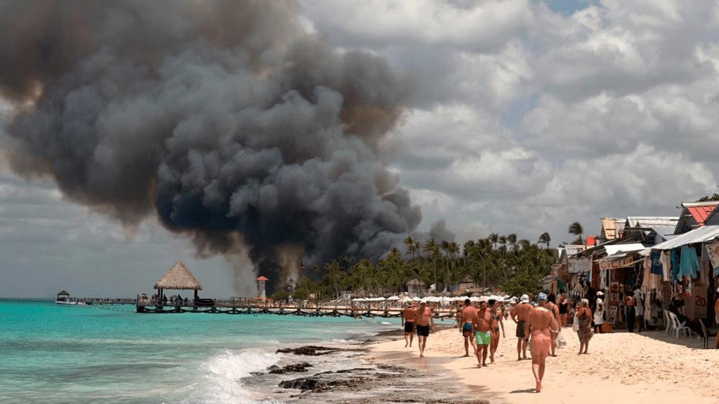 Argentinos atrapados en el incendio del resort de Bayahíbe: «Corrimos…