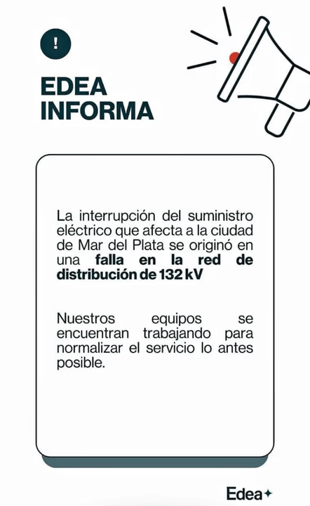 Un corte masivo de luz afectó a Mar del Plata&hellip;
