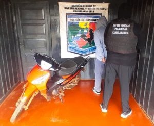 Robaron una moto en Candelaria mientras se jugaba el Mundial y la Policía atrapó al sospechoso