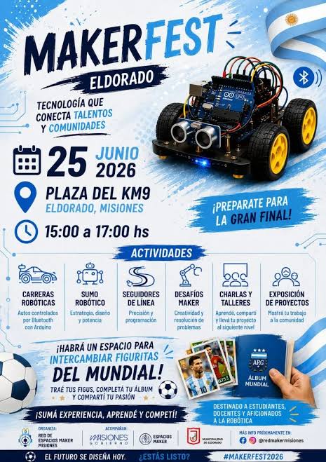 Los MakerFest recorren Misiones como preparación para la Copa Robótica 2026
