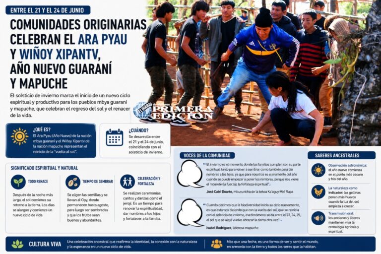 Ara Pyau y Wiñoy Xipantv: el año nuevo que las comunidades guaraní y mapuche celebran&hellip;