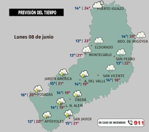 Semana con lluvia y niebla en Misiones: así estará el tiempo hasta el miércoles
