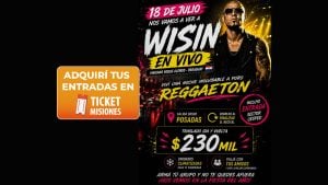 Wisin en Paraguay: Ticket Misiones ofrece traslado desde Posadas con entrada incluida
