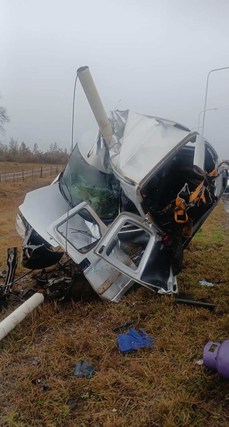Murió un hombre de 43 años en un despiste sobre la ruta 12 en Candelaria