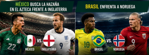Mundial 2026: Brasil vs. Noruega y México vs. Inglaterra, los…