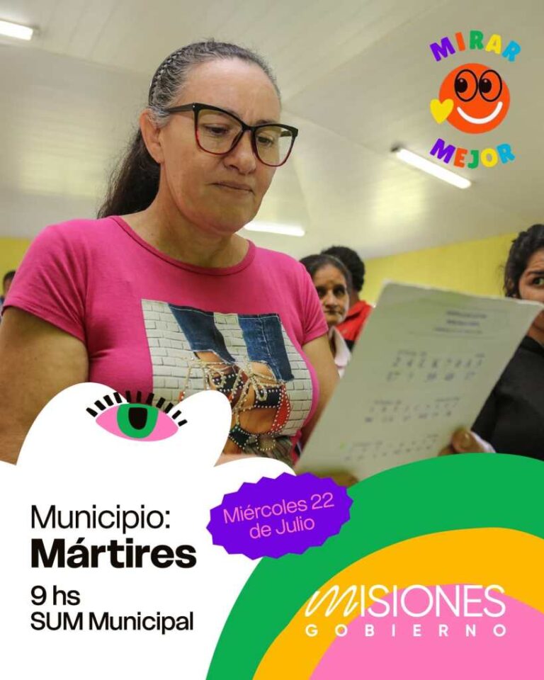 El programa Mirar Mejor llega a Mártires este miércoles con consultas oftalmológicas y anteojos gratuitos