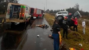 Un muerto y dos heridos tras un despiste en la Ruta 12 a la altura de Candelaria