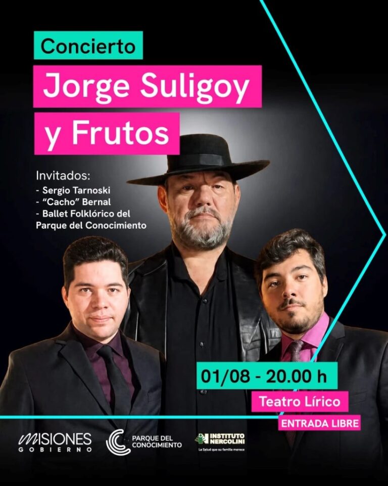 Jorge Suligoy y Frutos llevan el chamamé y la guarania al Teatro Lírico con entrada&hellip;