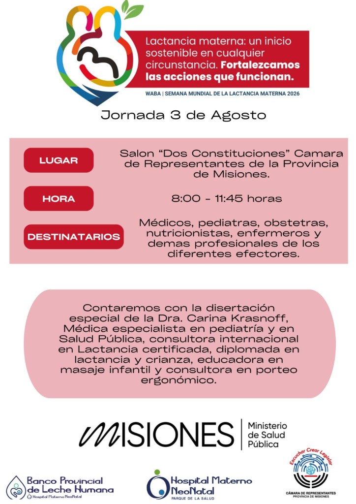 Misiones capacitará a profesionales de la salud en el marco de la Semana Mundial de…