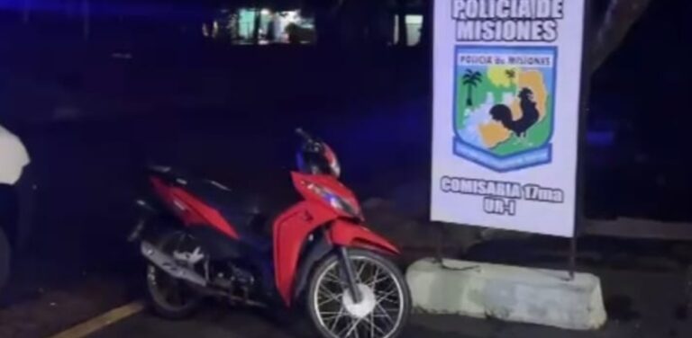 Posadas: las cámaras del CIO 911 permitieron recuperar una moto robada y detener a un…