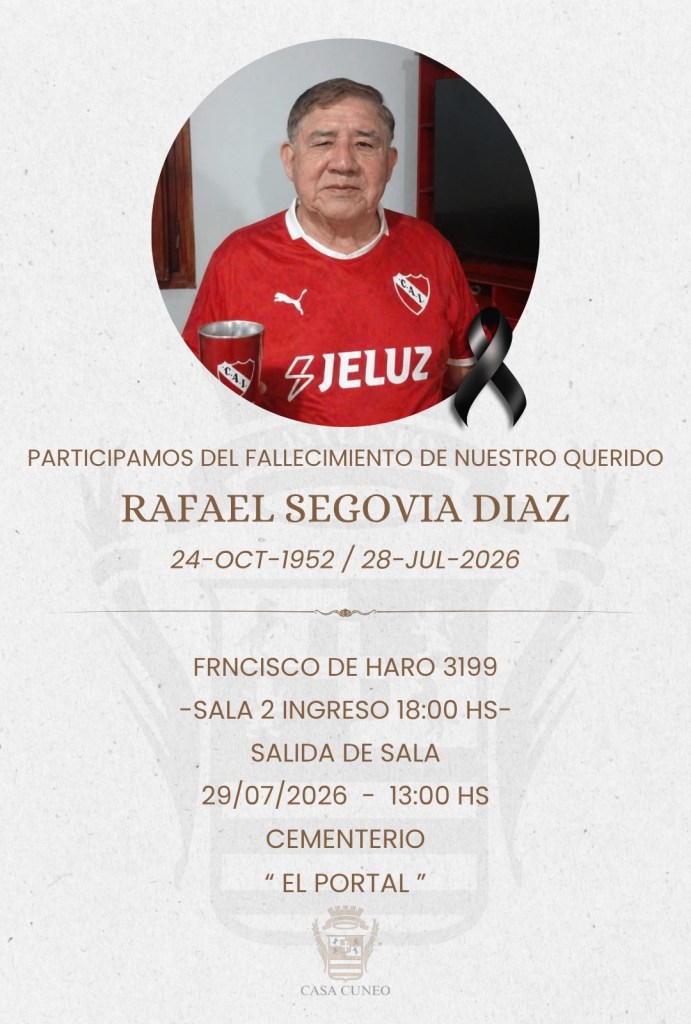 Falleció Rafael Segovia Díaz, el comerciante de Empanadas ‘El Rafa’ que marcó al barrio Villa…