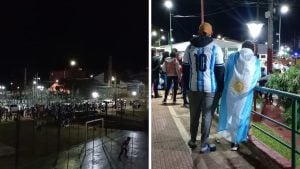 San Pedro salió a las calles a bancar a la Selección pese a la derrota ante España