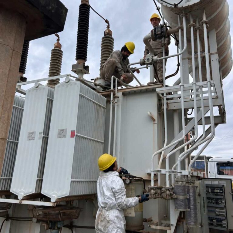Energía de Misiones realizó mantenimiento preventivo en la Estación Transformadora San Lucas de Puerto Iguazú