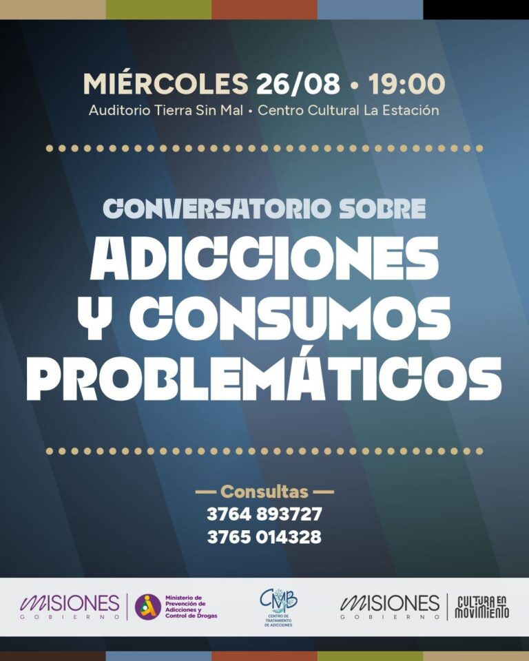 Misiones lanza un programa de atención para trabajadores de la cultura con problemas de adicciones