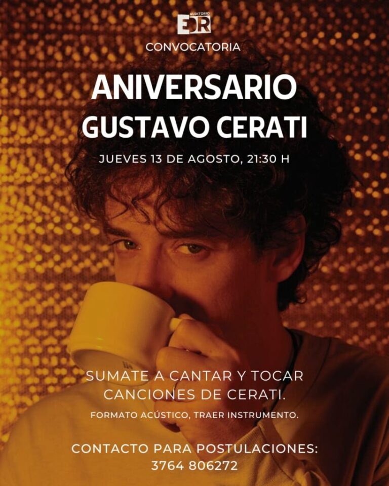 Posadas celebra el aniversario de Cerati con una noche de música en vivo y escenario…