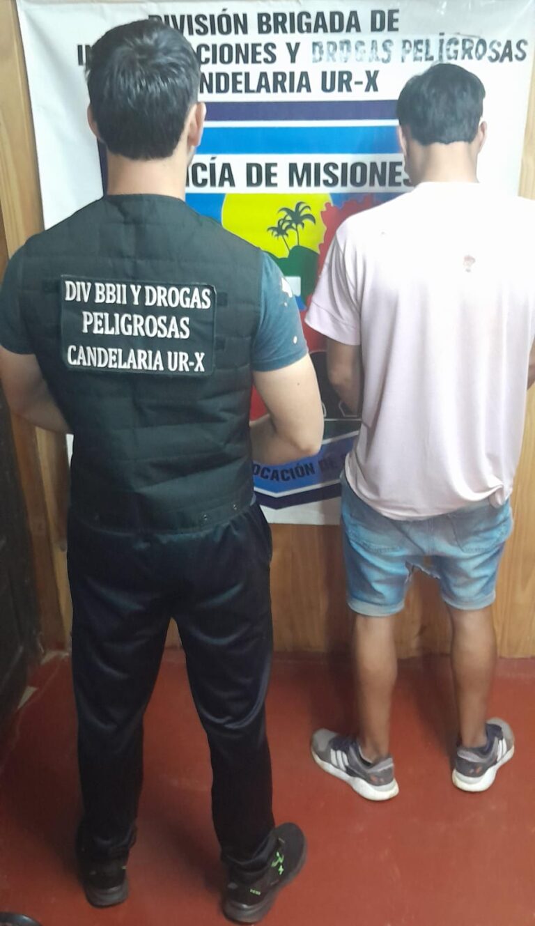Cuatro detenidos y un prófugo capturado en operativos policiales en Posadas y Candelaria
