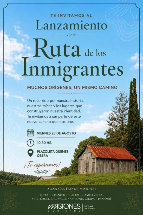Lanzan la Ruta de los Inmigrantes, un circuito turístico que une seis municipios de la…