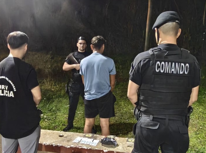 Dos hombres fueron detenidos con drogas fraccionadas en Puerto Iguazú