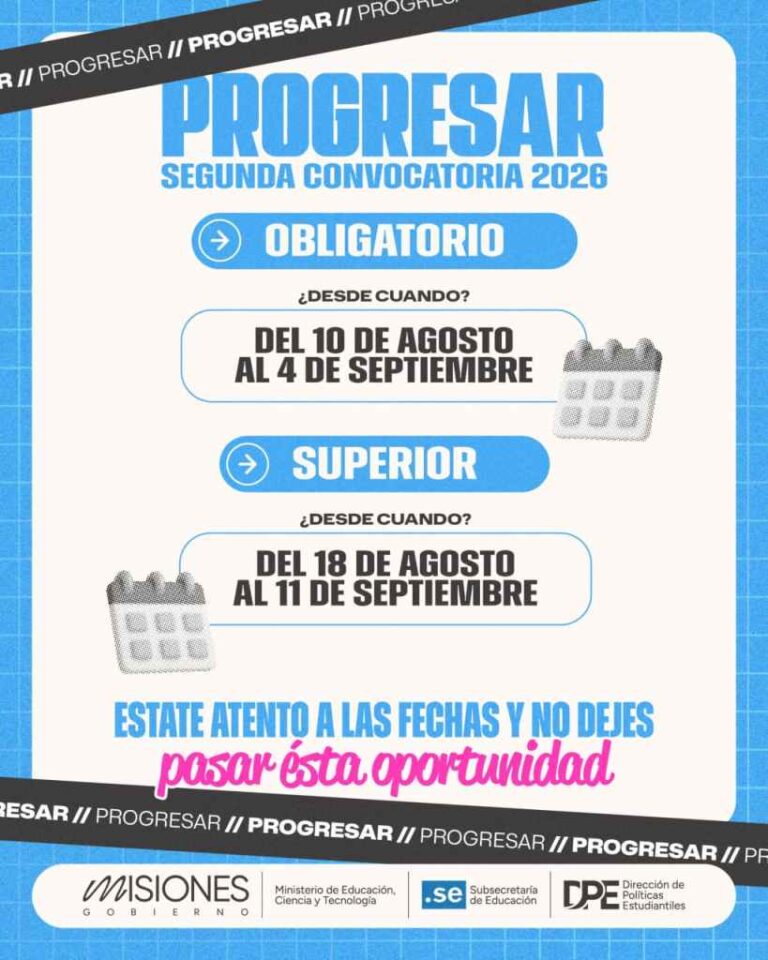 Becas Progresar: en agosto abre la segunda convocatoria 2026 con puntos de apoyo en toda…
