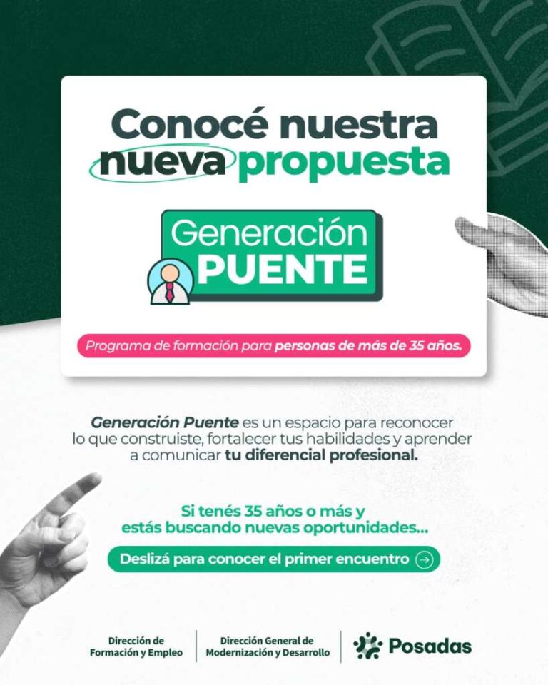 Posadas lanza un programa gratuito de formación laboral para mayores de 35 años