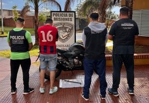 Robaron una moto escalando un muro en Posadas: la Policía la recuperó tras una persecución…