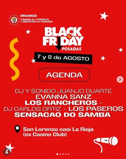 Black Friday en Posadas: circuito peatonal en San Lorenzo, reintegros de hasta el 20% y…