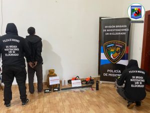 Cuatro detenidos y varios bienes recuperados en operativos policiales en Eldorado, Apóstoles, Posadas y Oberá
