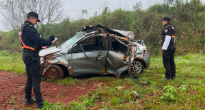 Volcó un auto en la Ruta Provincial 2 y cuatro personas terminaron heridas en El…