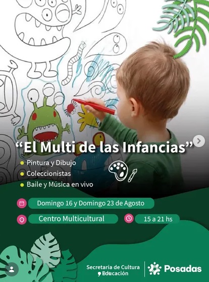 Dos domingos de cultura, música y juego en La Costanera por el Mes de las…