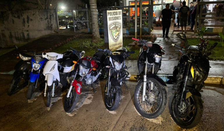 Operativo en la Costanera de Posadas: siete motos secuestradas y tres detenidos por infracciones de…