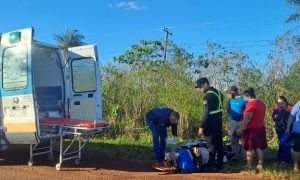 Choque en Ruta Provincial 4: una camioneta embistió a un motociclista y el conductor escapó