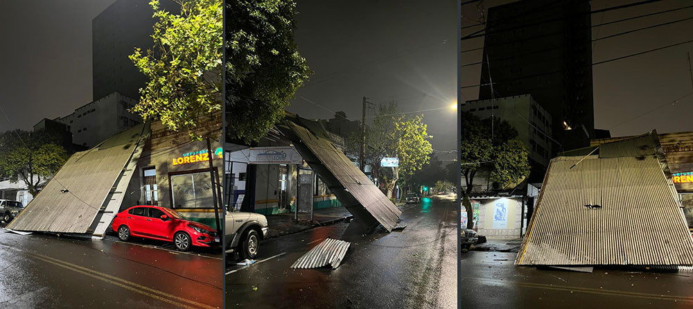 Tormenta de Santa Rosa golpeó a Posadas: granizo, árboles caídos y viviendas afectadas