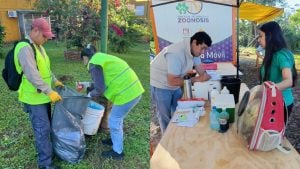 Eldorado llevó desmalezado, limpieza y atención veterinaria al barrio Guacurarí